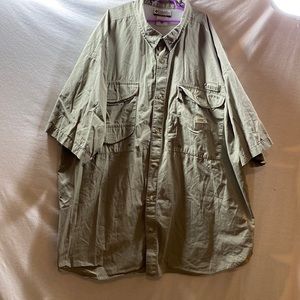 Columbia PFG green short sleeve button down